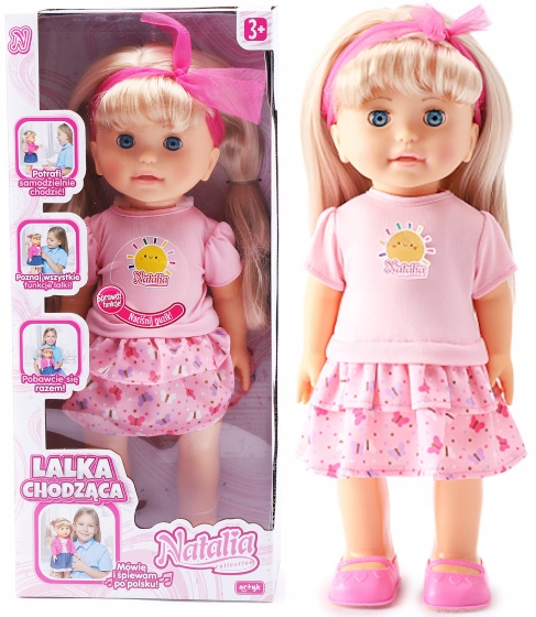 Lalka NATALIA Prześliczna lalka chodzi, mówi, śpiewa i opowiada bajki