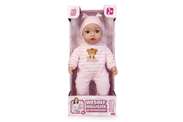 Lalka NATALIA Niemowlak Bobas bobasek 43CM ubranko czapeczka