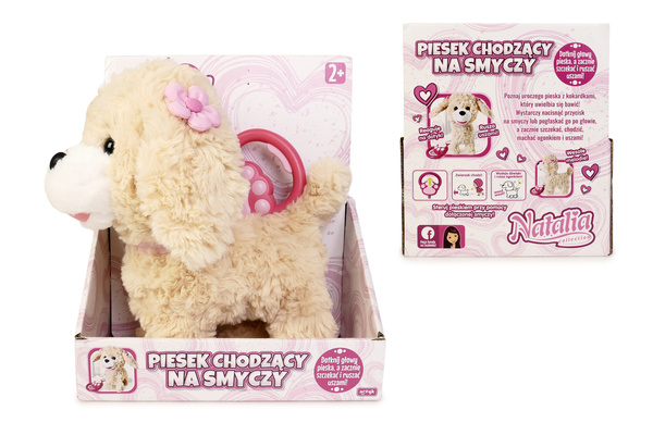 Artyk Natalia interaktywny piesek chodzący na smyczy szczeka macha ogonem